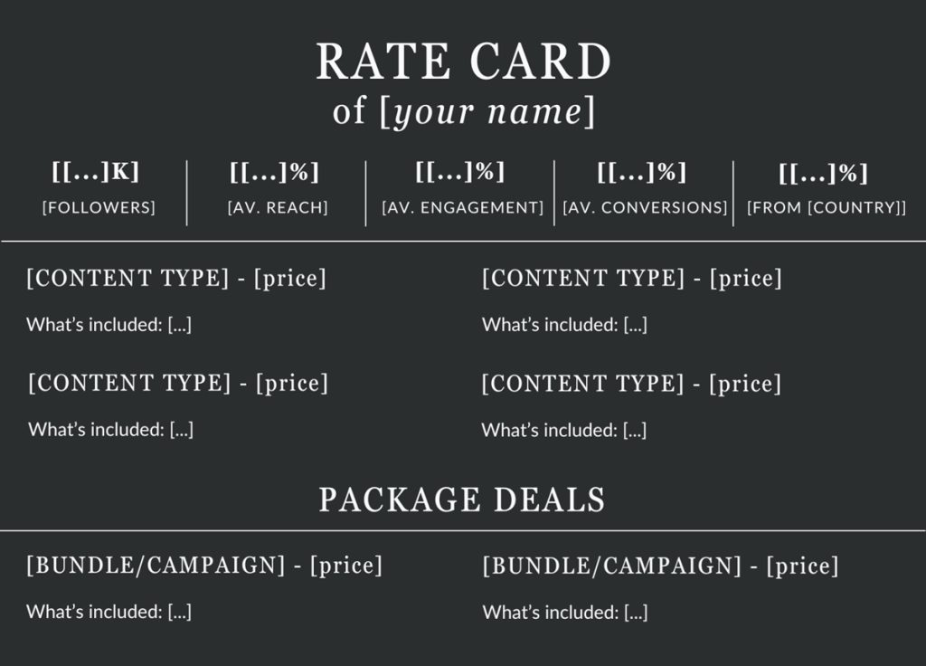 How to Create an Effective Instagram Influencer Card